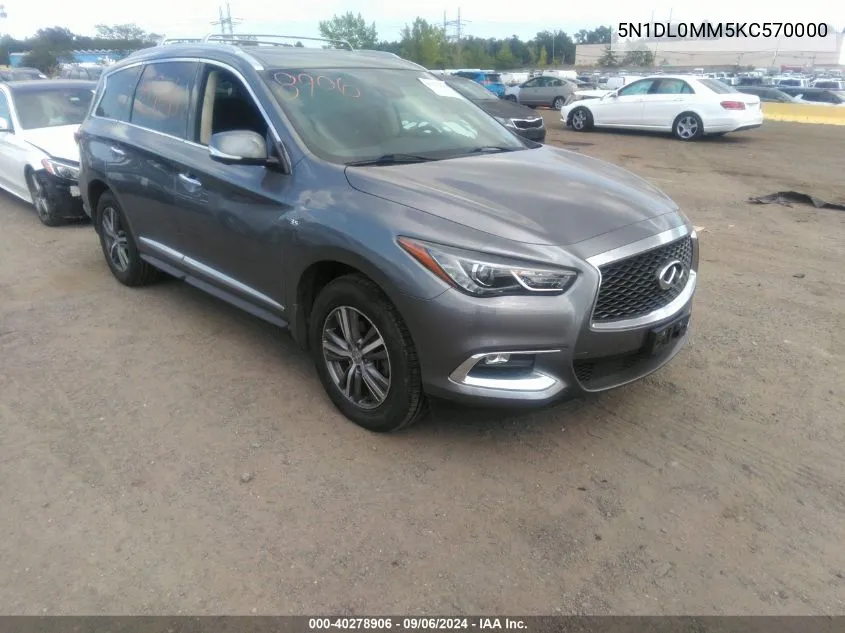 5N1DL0MM5KC570000 2019 Infiniti Qx60 Luxe