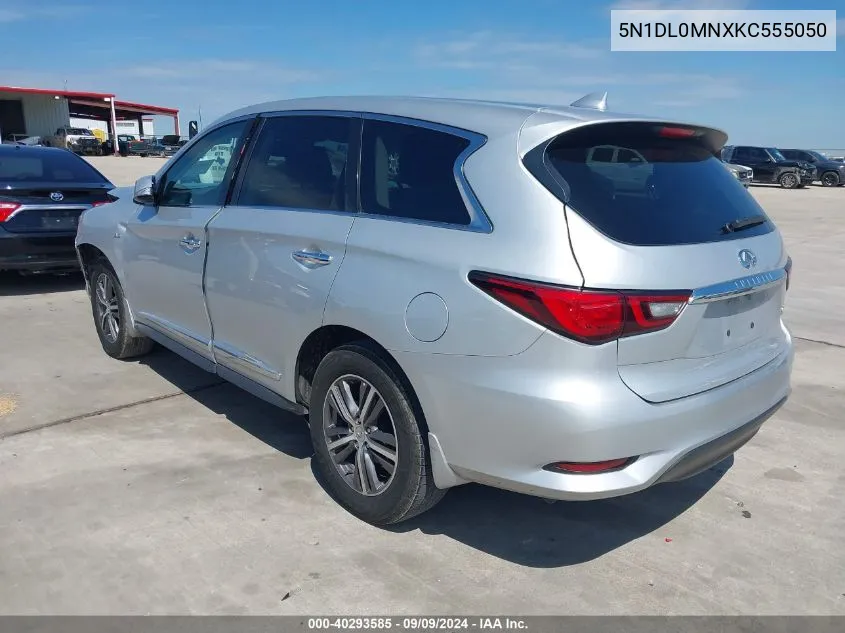 2019 Infiniti Qx60 Pure VIN: 5N1DL0MNXKC555050 Lot: 40293585