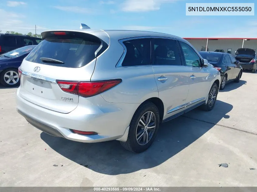 2019 Infiniti Qx60 Pure VIN: 5N1DL0MNXKC555050 Lot: 40293585