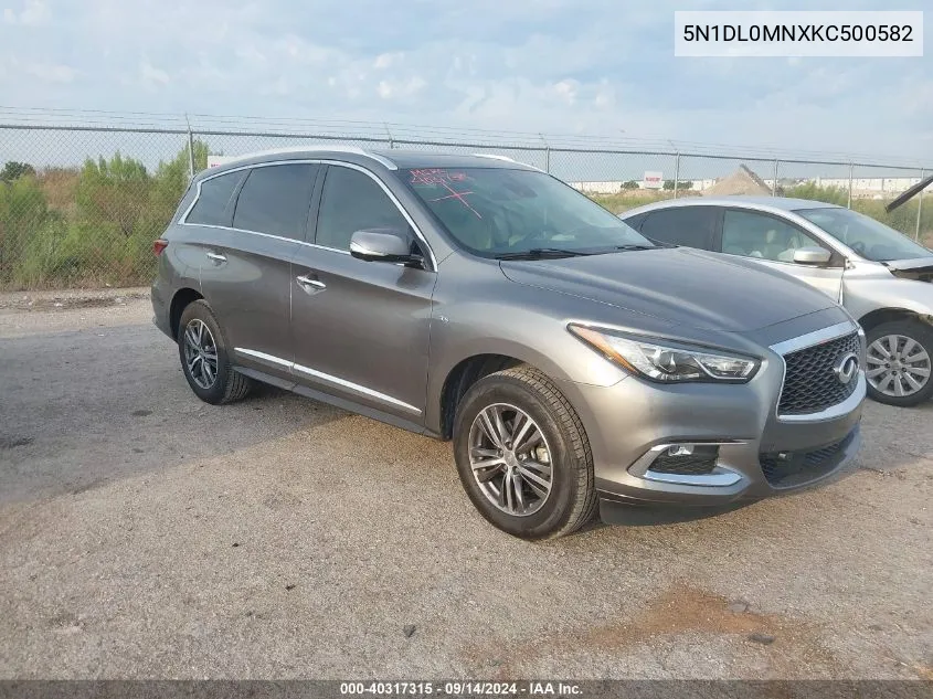 5N1DL0MNXKC500582 2019 Infiniti Qx60 Luxe