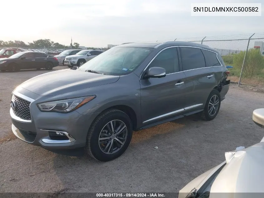 5N1DL0MNXKC500582 2019 Infiniti Qx60 Luxe