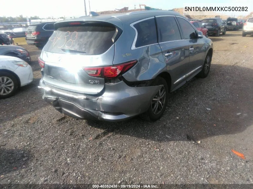 2019 Infiniti Qx60 Luxe VIN: 5N1DL0MMXKC500282 Lot: 40352438