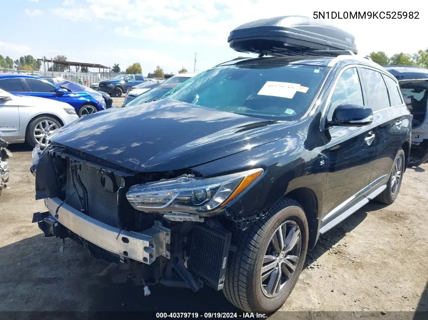 2019 Infiniti Qx60 Luxe VIN: 5N1DL0MM9KC525982 Lot: 40379719