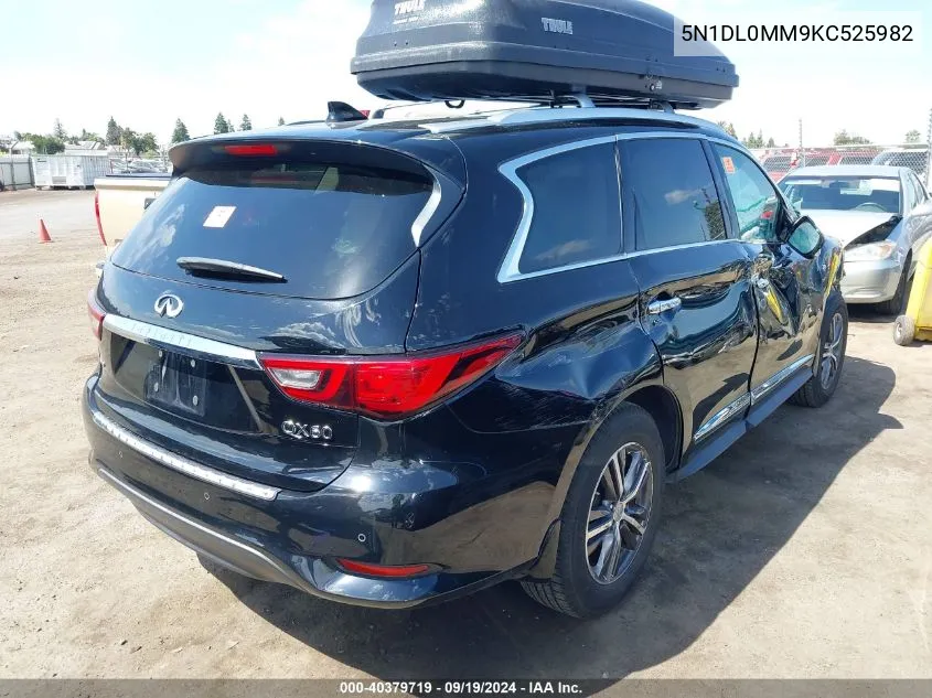 2019 Infiniti Qx60 Luxe VIN: 5N1DL0MM9KC525982 Lot: 40379719