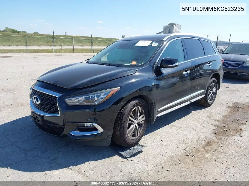 2019 Infiniti Qx60 Luxe/Pure VIN: 5N1DL0MM6KC523235 Lot: 40382739