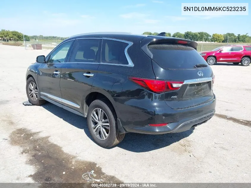 2019 Infiniti Qx60 Luxe/Pure VIN: 5N1DL0MM6KC523235 Lot: 40382739