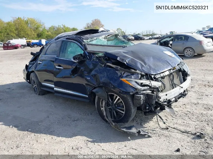 2019 Infiniti Qx60 Luxe VIN: 5N1DL0MM6KC520321 Lot: 40405738