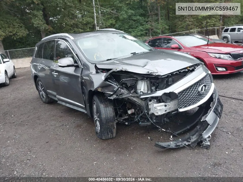 2019 Infiniti Qx60 Luxe VIN: 5N1DL0MM9KC559467 Lot: 40456032