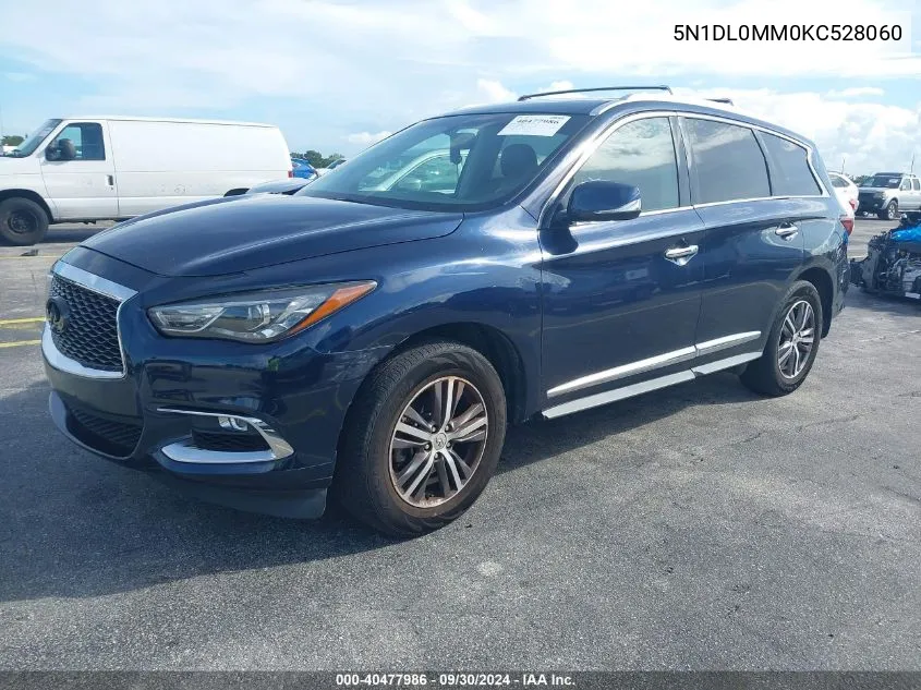 2019 Infiniti Qx60 Luxe VIN: 5N1DL0MM0KC528060 Lot: 40477986