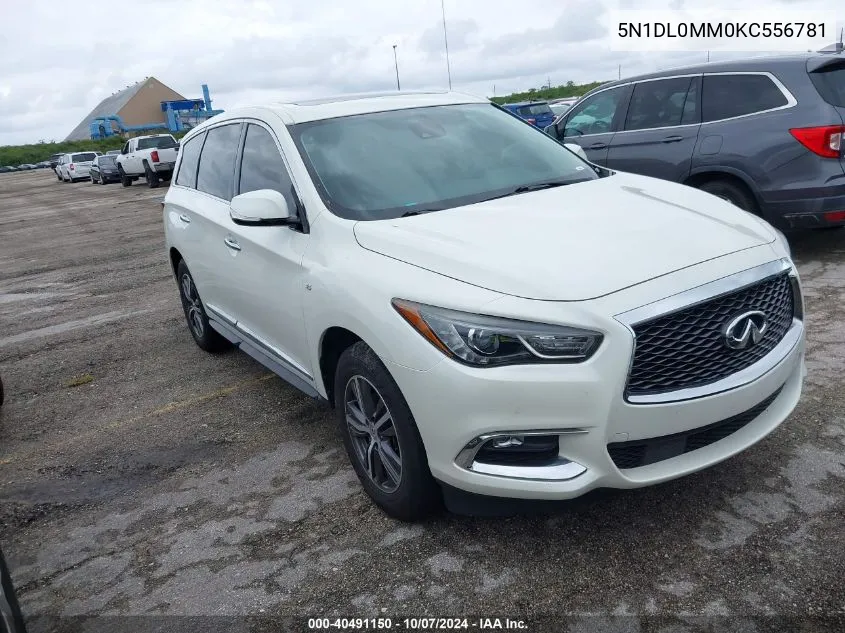 2019 Infiniti Qx60 Luxe/Pure VIN: 5N1DL0MM0KC556781 Lot: 40491150