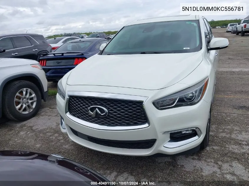 2019 Infiniti Qx60 Luxe/Pure VIN: 5N1DL0MM0KC556781 Lot: 40491150