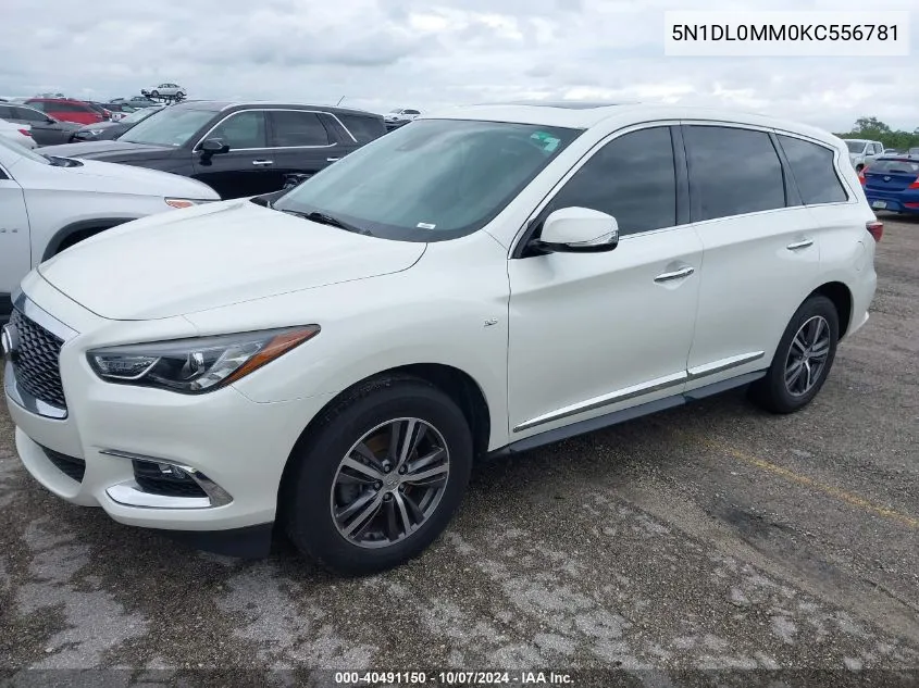 2019 Infiniti Qx60 Luxe/Pure VIN: 5N1DL0MM0KC556781 Lot: 40491150