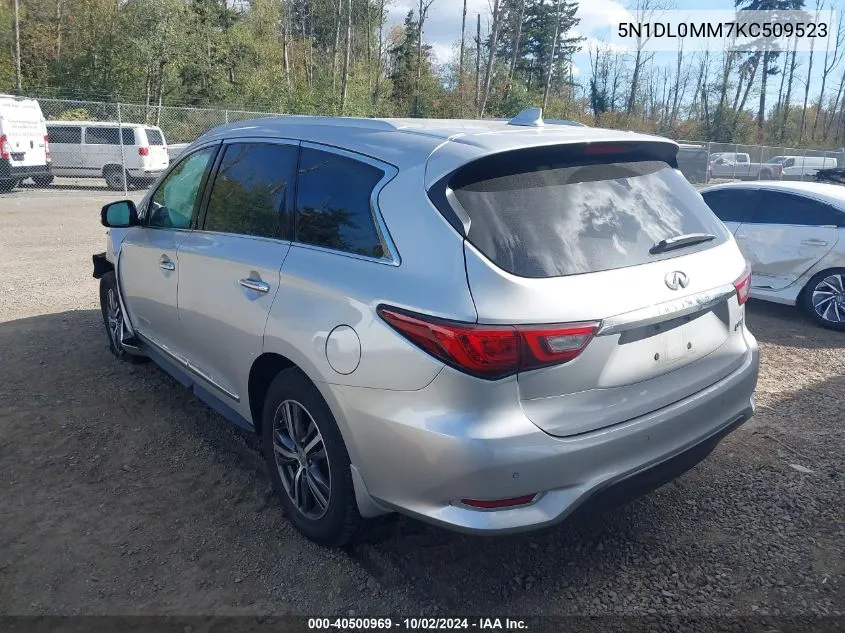 2019 Infiniti Qx60 Luxe VIN: 5N1DL0MM7KC509523 Lot: 40500969