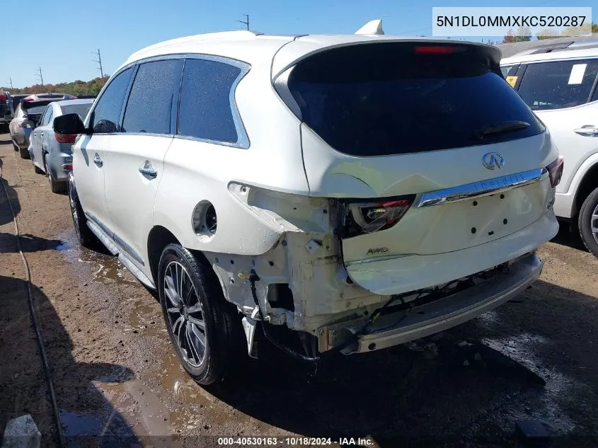 5N1DL0MMXKC520287 2019 Infiniti Qx60 Luxe