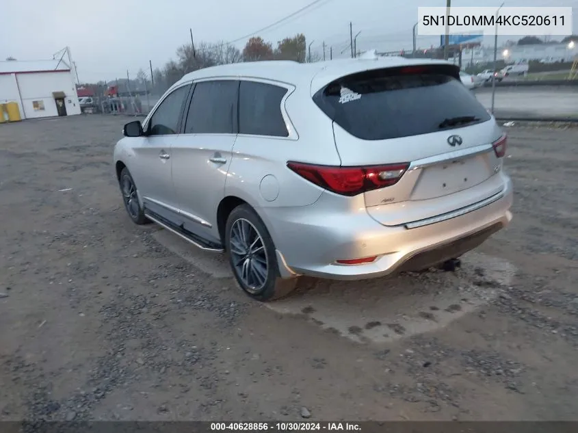 2019 Infiniti Qx60 Luxe VIN: 5N1DL0MM4KC520611 Lot: 40628856