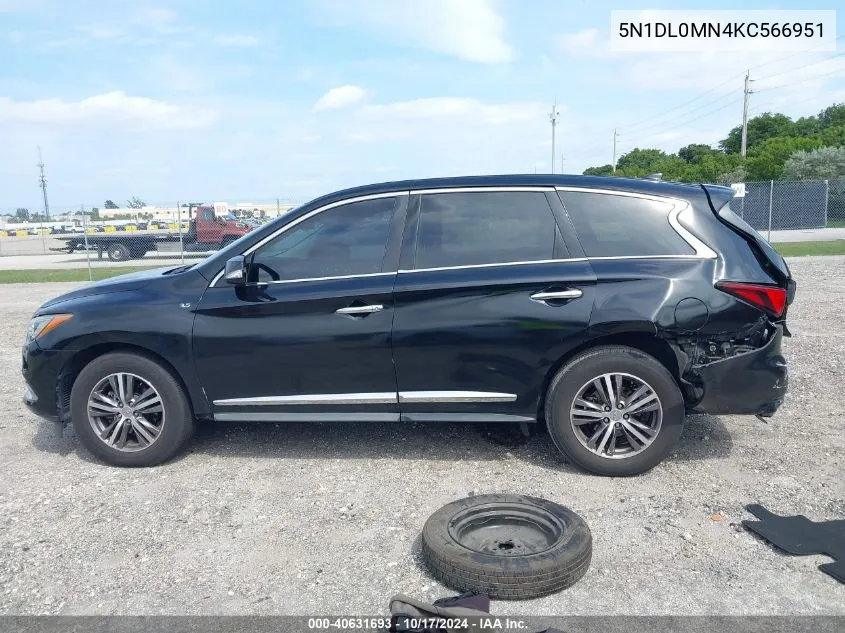 5N1DL0MN4KC566951 2019 Infiniti Qx60 Pure