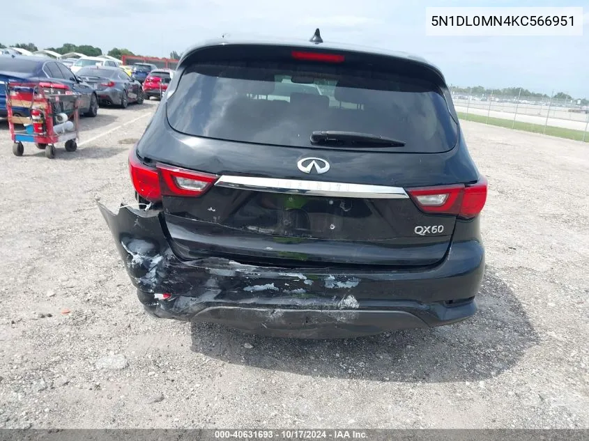 5N1DL0MN4KC566951 2019 Infiniti Qx60 Pure