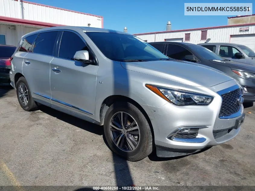 5N1DL0MM4KC558551 2019 Infiniti Qx60 Pure