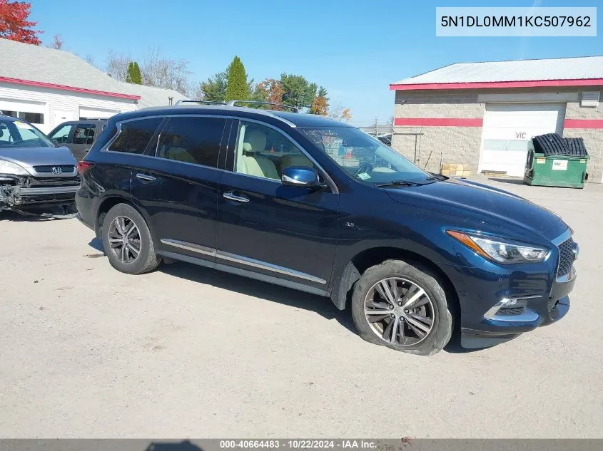 5N1DL0MM1KC507962 2019 Infiniti Qx60 Luxe