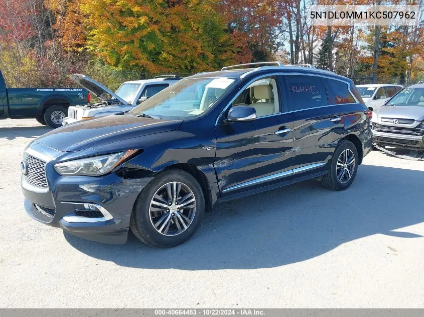 2019 Infiniti Qx60 Luxe VIN: 5N1DL0MM1KC507962 Lot: 40664483