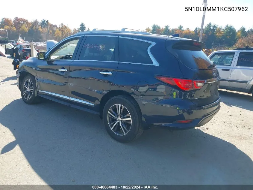 2019 Infiniti Qx60 Luxe VIN: 5N1DL0MM1KC507962 Lot: 40664483