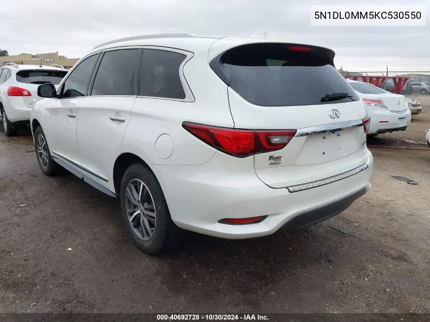 5N1DL0MM5KC530550 2019 Infiniti Qx60 Luxe