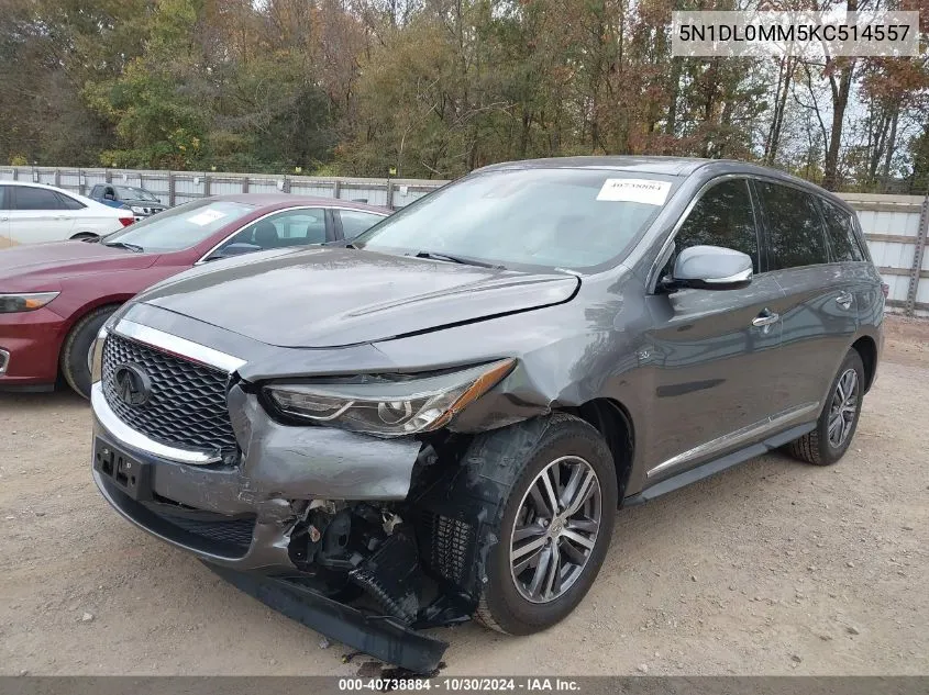 5N1DL0MM5KC514557 2019 Infiniti Qx60 Pure