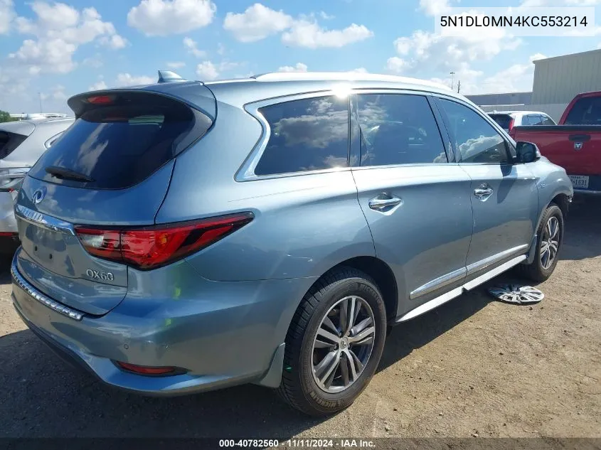 2019 Infiniti Qx60 Luxe VIN: 5N1DL0MN4KC553214 Lot: 40782560