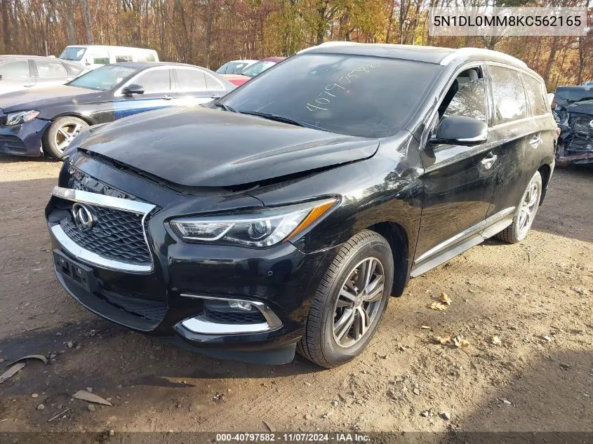 2019 Infiniti Qx60 Luxe VIN: 5N1DL0MM8KC562165 Lot: 40797582