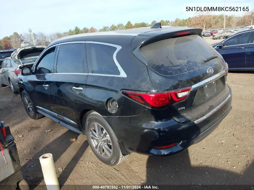 2019 Infiniti Qx60 Luxe VIN: 5N1DL0MM8KC562165 Lot: 40797582