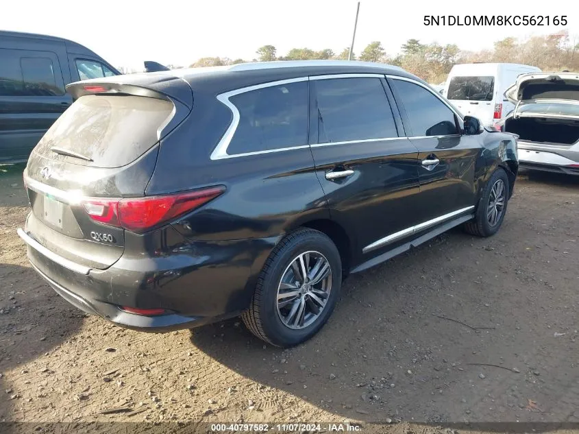 2019 Infiniti Qx60 Luxe VIN: 5N1DL0MM8KC562165 Lot: 40797582