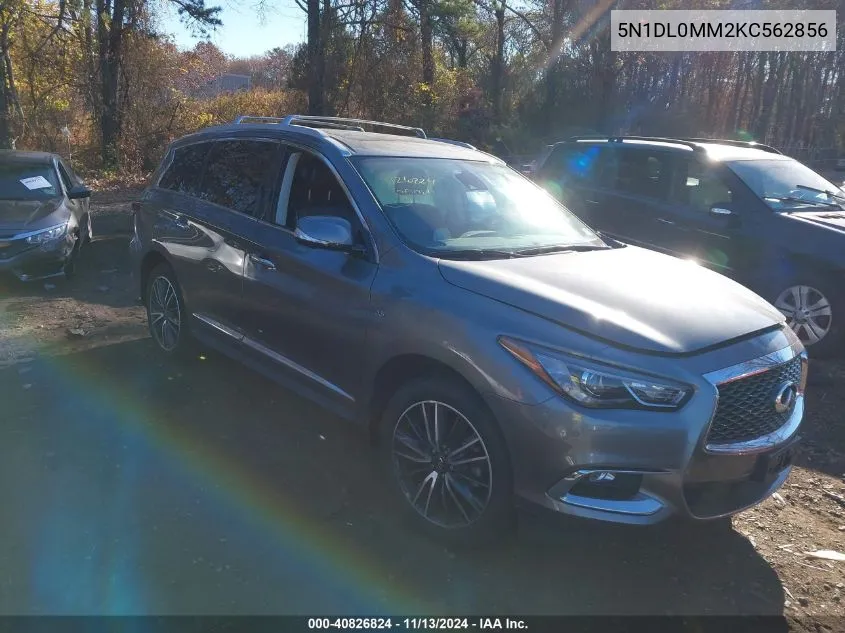 2019 Infiniti Qx60 Luxe VIN: 5N1DL0MM2KC562856 Lot: 40826824