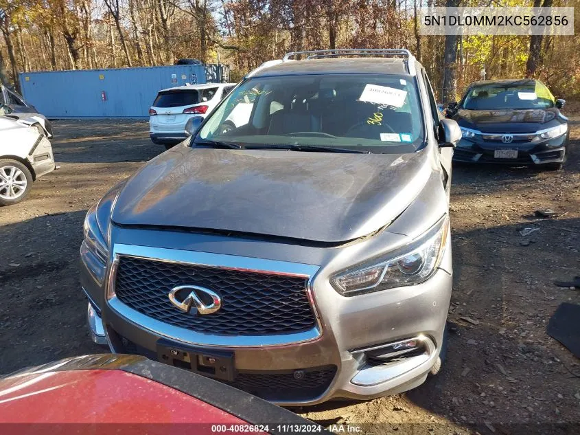 2019 Infiniti Qx60 Luxe VIN: 5N1DL0MM2KC562856 Lot: 40826824