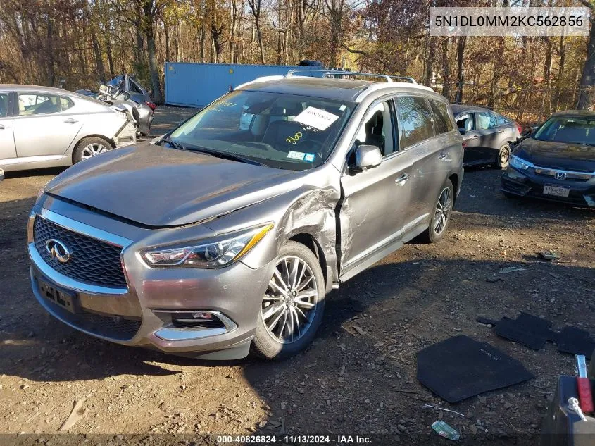 2019 Infiniti Qx60 Luxe VIN: 5N1DL0MM2KC562856 Lot: 40826824