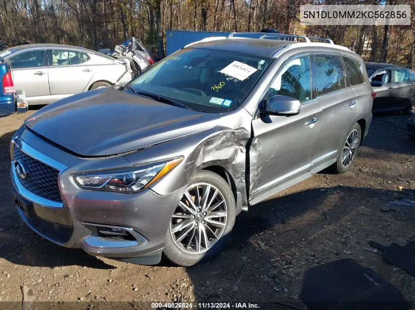 2019 Infiniti Qx60 Luxe VIN: 5N1DL0MM2KC562856 Lot: 40826824