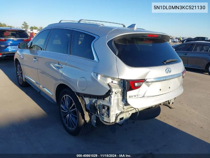 2019 Infiniti Qx60 Luxe VIN: 5N1DL0MN3KC521130 Lot: 40861029