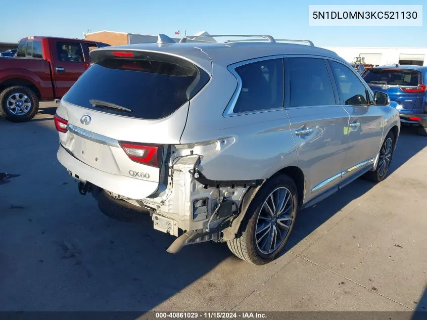 2019 Infiniti Qx60 Luxe VIN: 5N1DL0MN3KC521130 Lot: 40861029