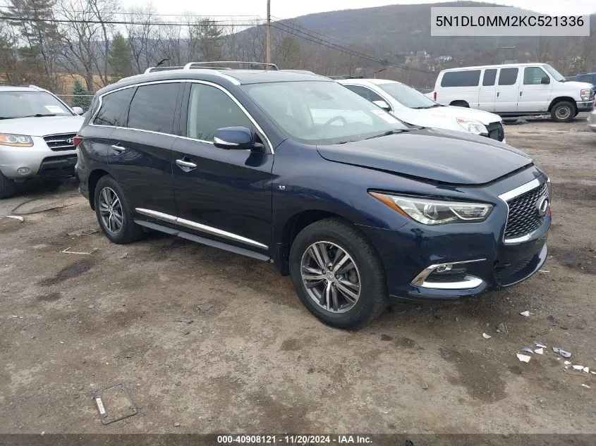 2019 Infiniti Qx60 Luxe VIN: 5N1DL0MM2KC521336 Lot: 40908121