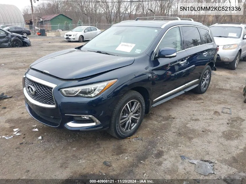 2019 Infiniti Qx60 Luxe VIN: 5N1DL0MM2KC521336 Lot: 40908121