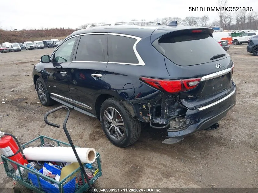 2019 Infiniti Qx60 Luxe VIN: 5N1DL0MM2KC521336 Lot: 40908121