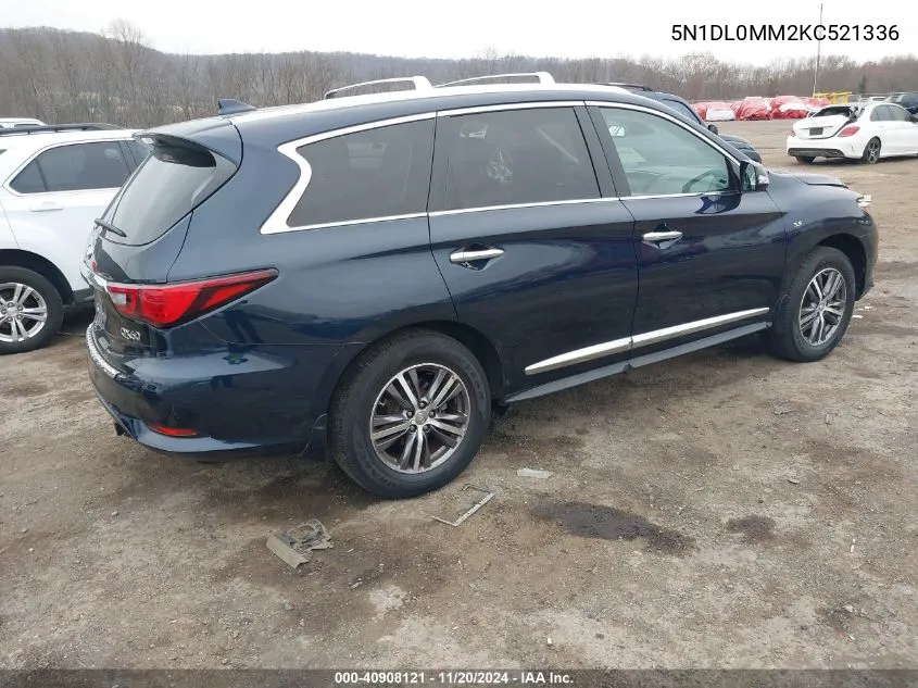 2019 Infiniti Qx60 Luxe VIN: 5N1DL0MM2KC521336 Lot: 40908121