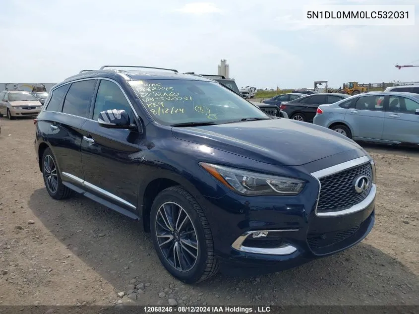 2020 Infiniti Qx60 VIN: 5N1DL0MM0LC532031 Lot: 12068245