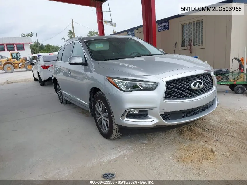 2020 Infiniti Qx60 Luxe Awd/Pure Awd/Signature Edition Awd VIN: 5N1DL0MM2LC503968 Lot: 39429959