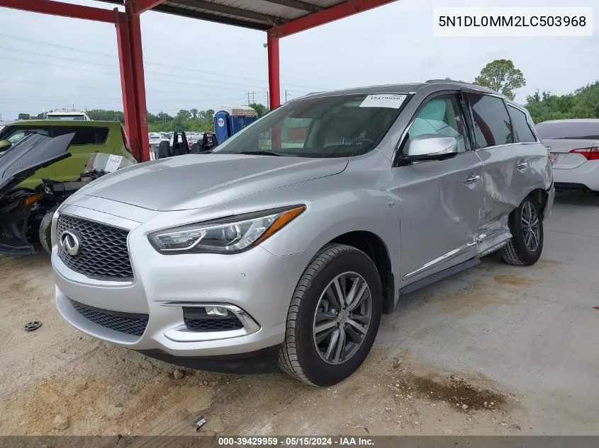 2020 Infiniti Qx60 Luxe Awd/Pure Awd/Signature Edition Awd VIN: 5N1DL0MM2LC503968 Lot: 39429959