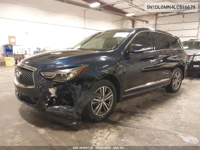 2020 Infiniti Qx60 Pure VIN: 5N1DL0MN4LC516679 Lot: 39455710