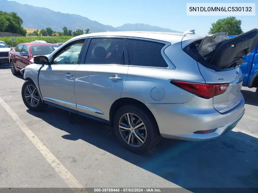 2020 Infiniti Qx60 Pure VIN: 5N1DL0MN6LC530132 Lot: 39789445