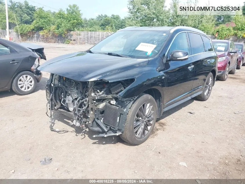 2020 Infiniti Qx60 Luxe Awd VIN: 5N1DL0MM7LC525304 Lot: 40018225