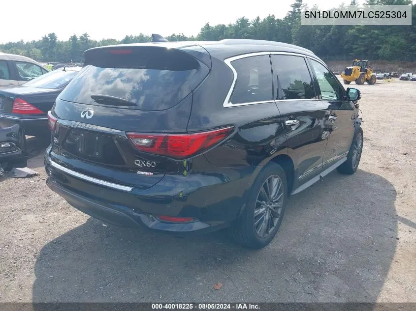 2020 Infiniti Qx60 Luxe Awd VIN: 5N1DL0MM7LC525304 Lot: 40018225