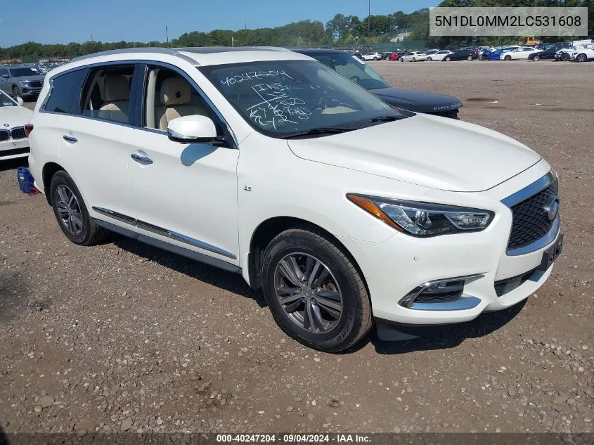 5N1DL0MM2LC531608 2020 Infiniti Qx60 Luxe Awd