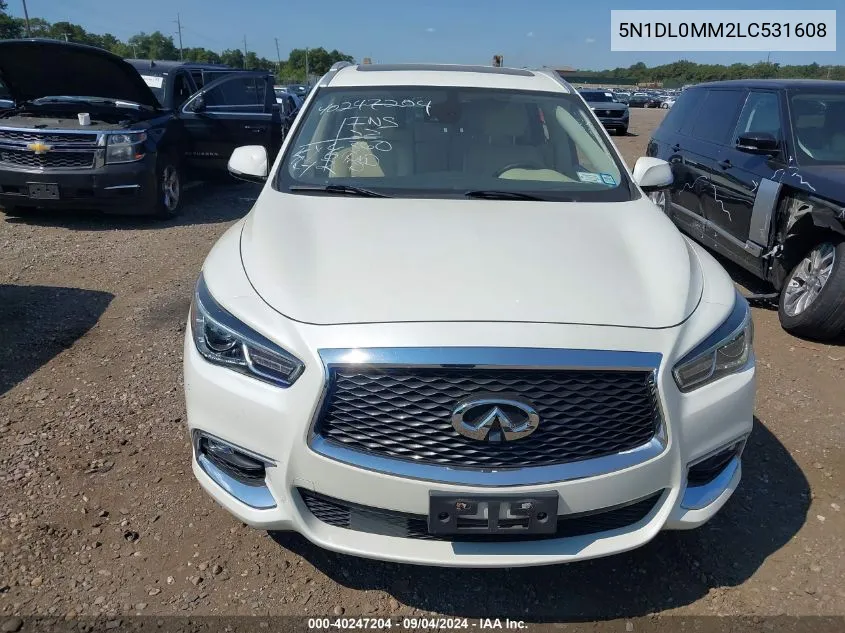 5N1DL0MM2LC531608 2020 Infiniti Qx60 Luxe Awd